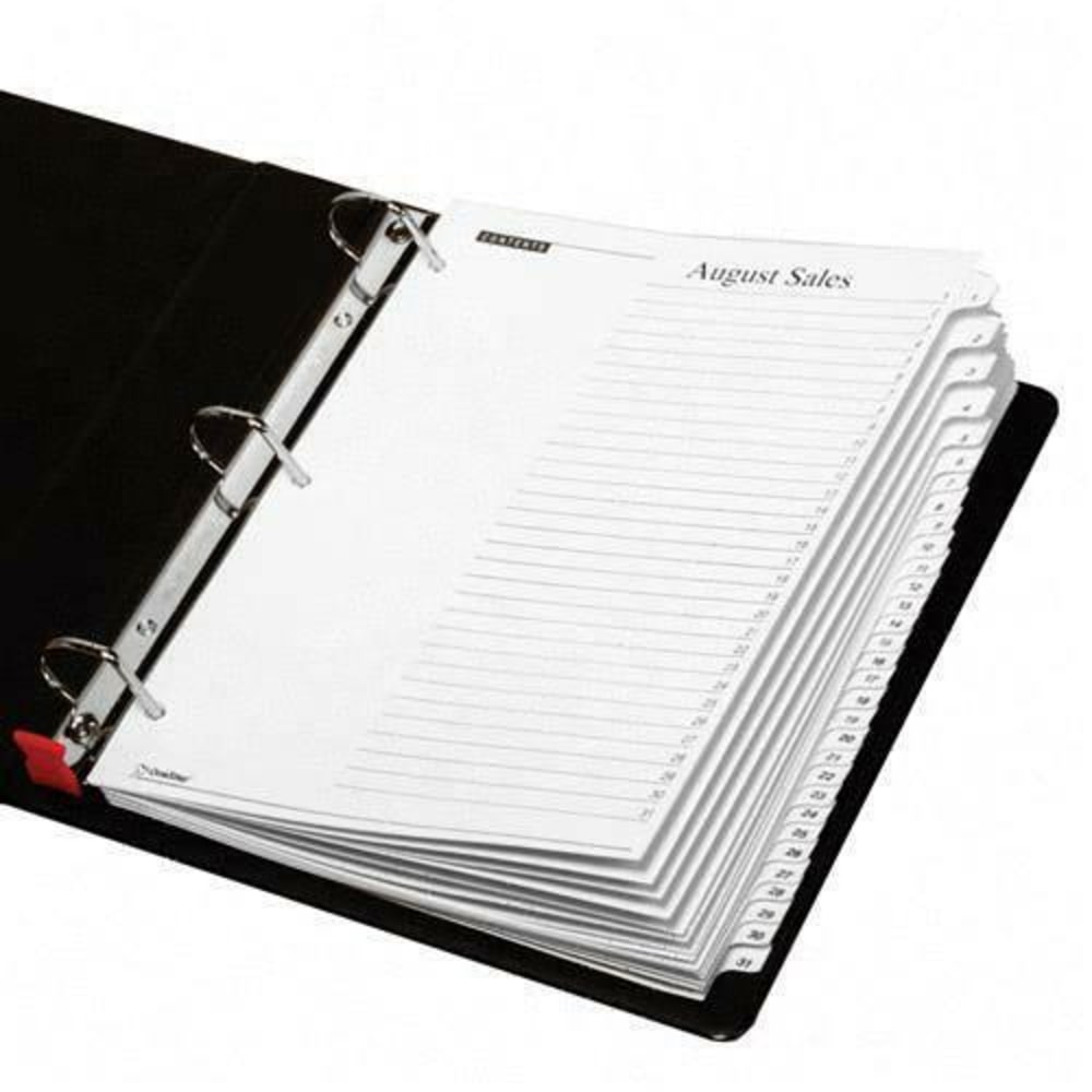 Cardinal® OneStep® Index System, 1-31 Tab/Index, Clear