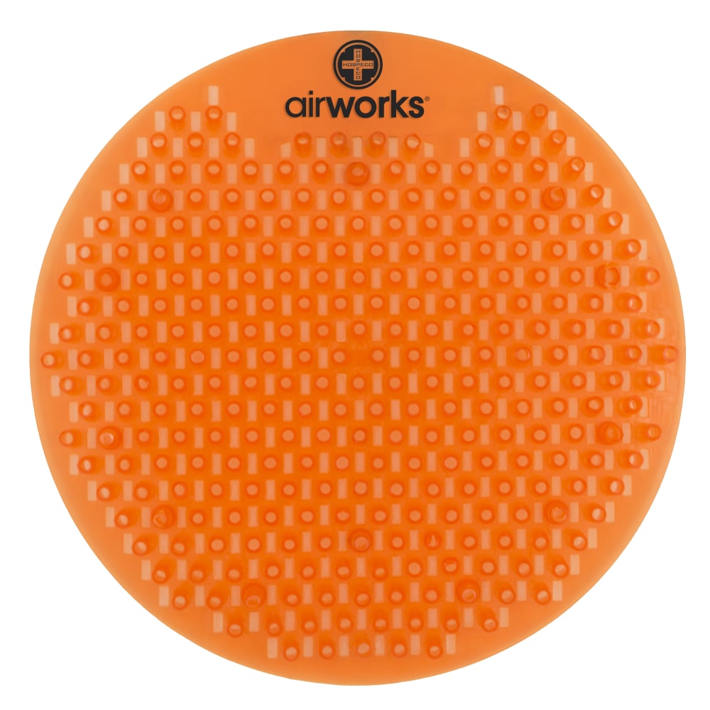 Hospeco AirWorks Splash-Free EVA Urinal Screens, Mango, Pack