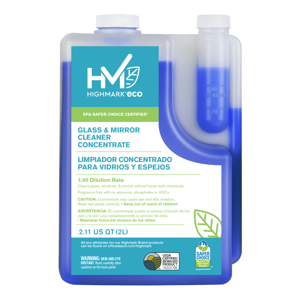 Highmark® ECO Glass And Mirror Cleaner Concentrate, 2