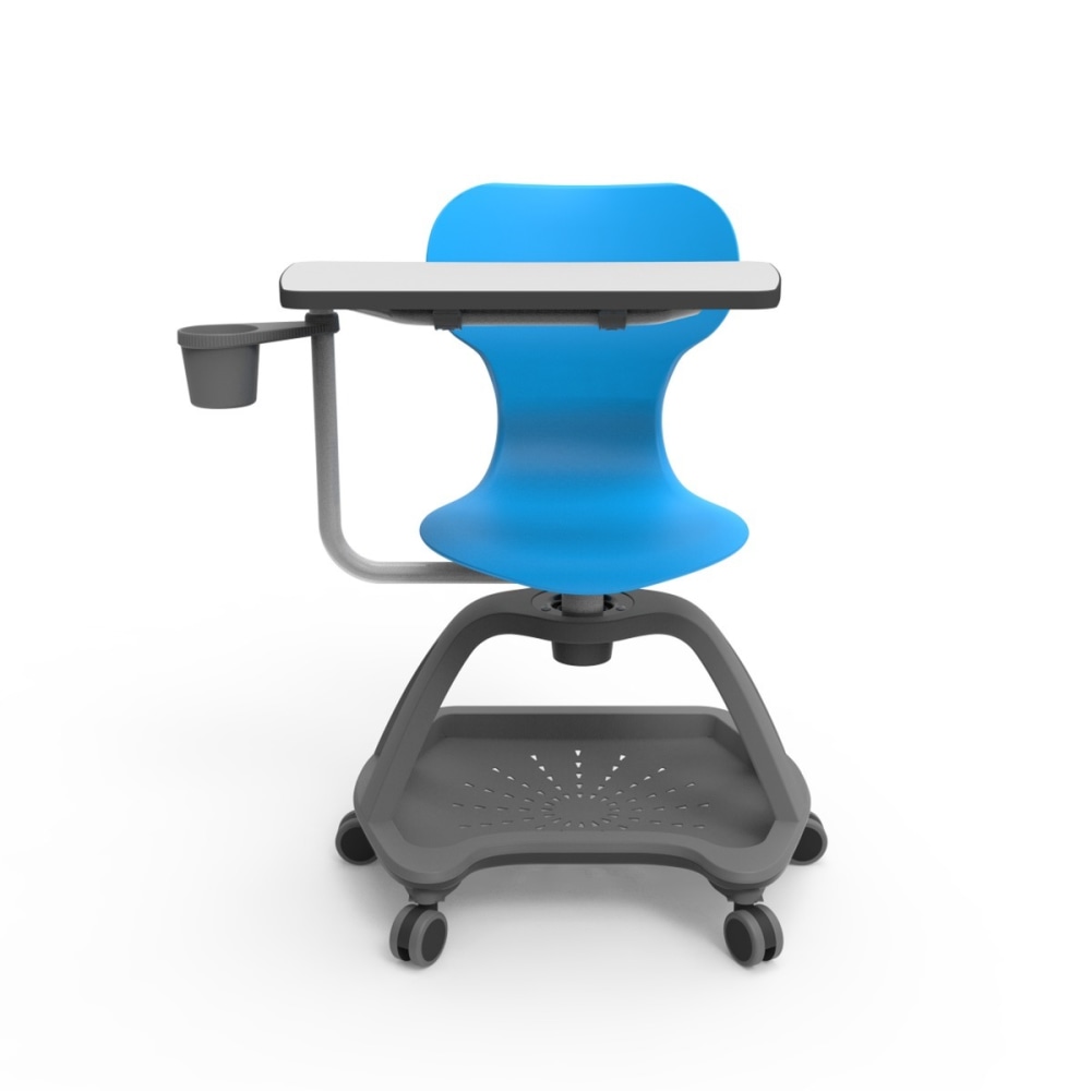Luxor All-In-One 24"W Student Desk And Chair, Blue/Gray