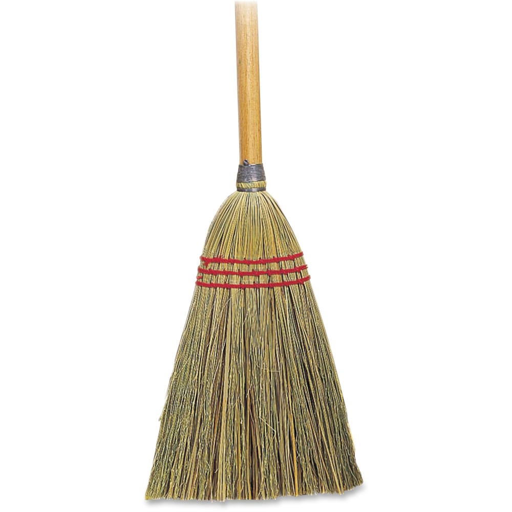 Genuine Joe Lobby Toy Broom - 34"Wood Handle