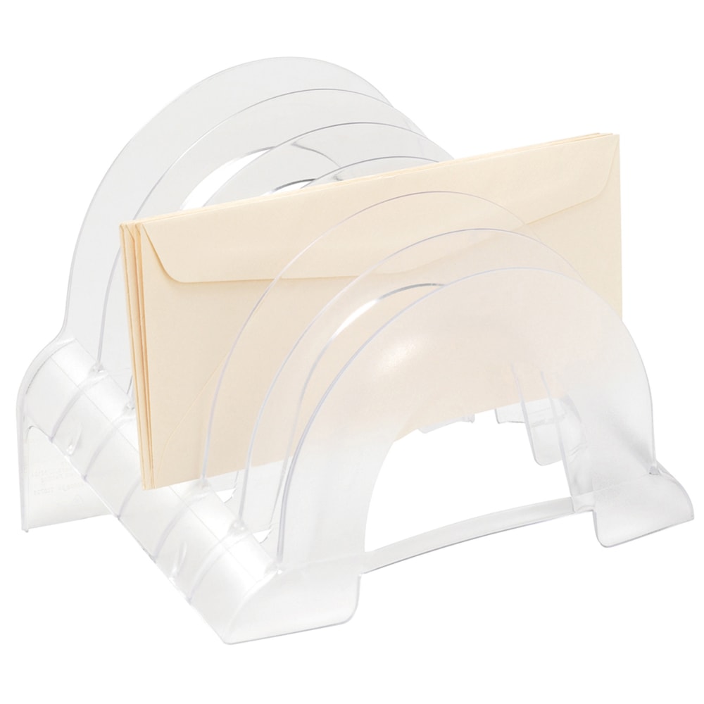 Office Depot® Brand Incline Sorter, 6 Compartments, Clear