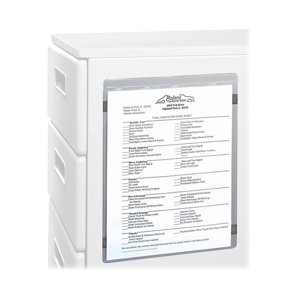 C-Line® Magnetic Shop Ticket Holders, 9" x 12",