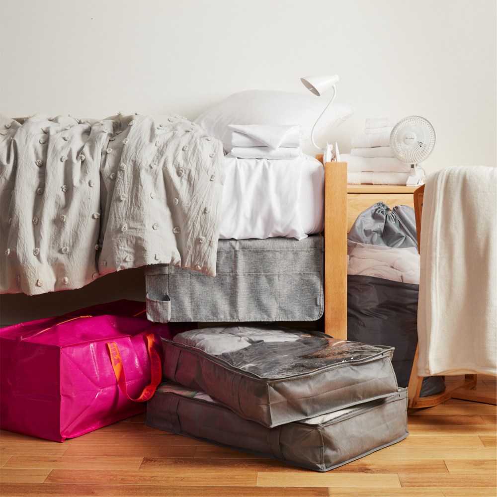 Dormify 23-Piece Dorm Bundle, Twin/Twin XL, Gray Dot