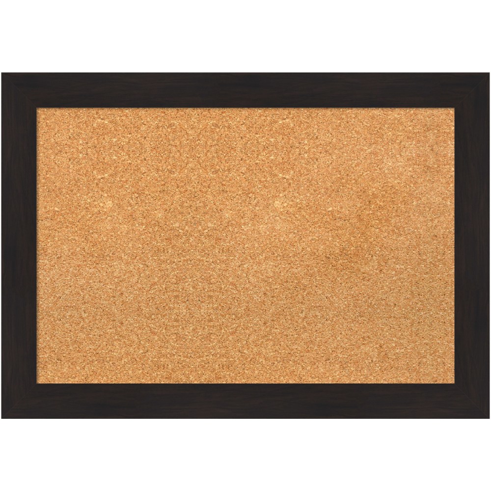 Amanti Art Rectangular Non-Magnetic Cork Bulletin Board, Natural,