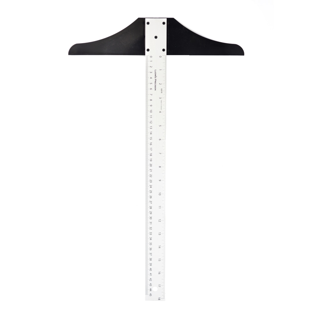 Ludwig Precision Aluminum T-Square, 1 1/2" x 18",