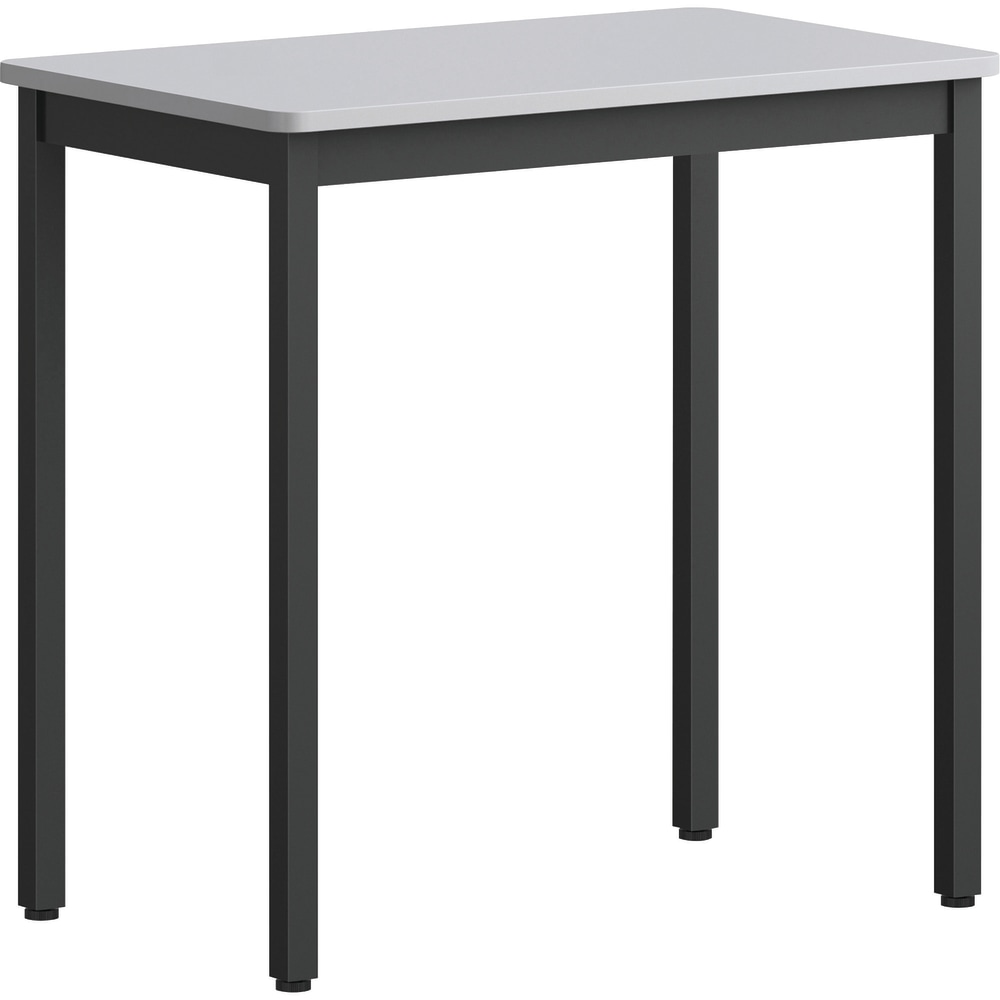 Lorell® Melamine/Steel Utility Table, 30"H x 30"W x