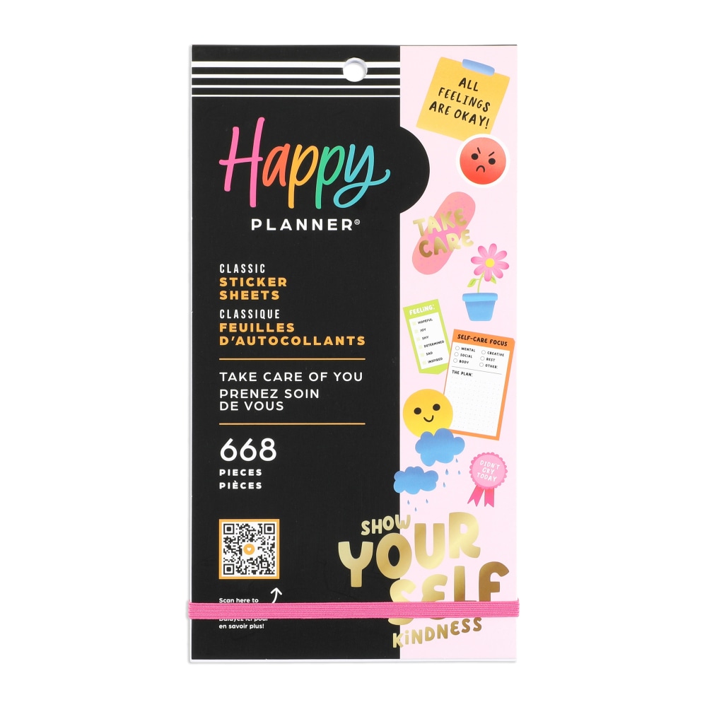 Happy Planner Classic Stickers, 9"H x 4-3/4"W x
