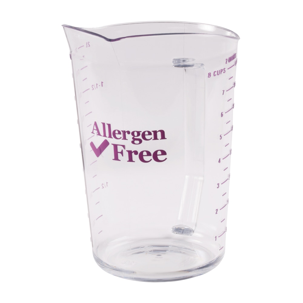 Cambro Camwear Measuring Cups, 64 Oz, Allergen-Free Purple,