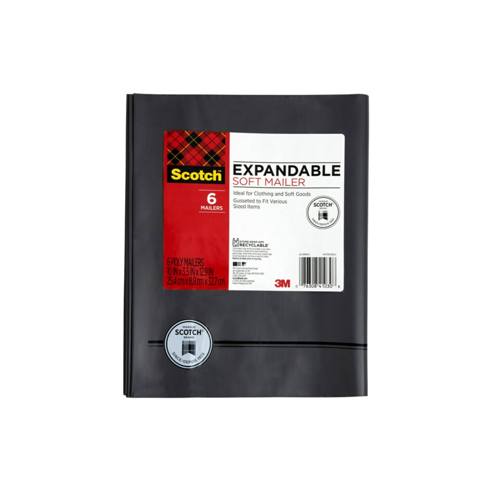 Scotch™ Expandable Soft Mailer, 10 in x 12.9