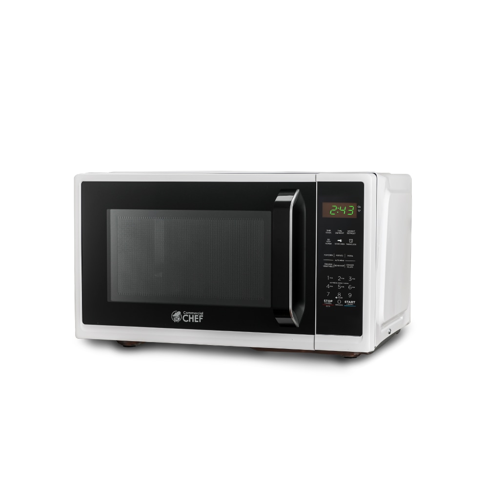 Commercial Chef 0.9 Cu. Ft. Countertop Microwave, White