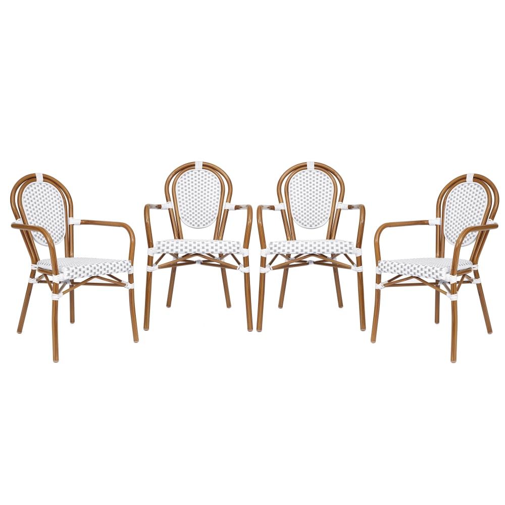 Flash Furniture 4 Pack Lourdes Indoor/Outdoor Commercial Thonet