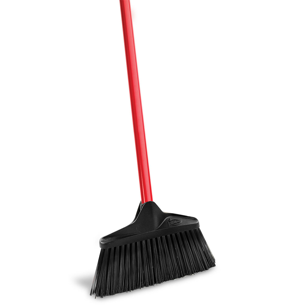 Libman Commercial Steel Lobby Brooms, 10", Set Of