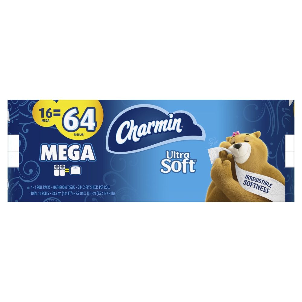 Charmin Ultra Soft 2-Ply Toilet Paper Mega Rolls,