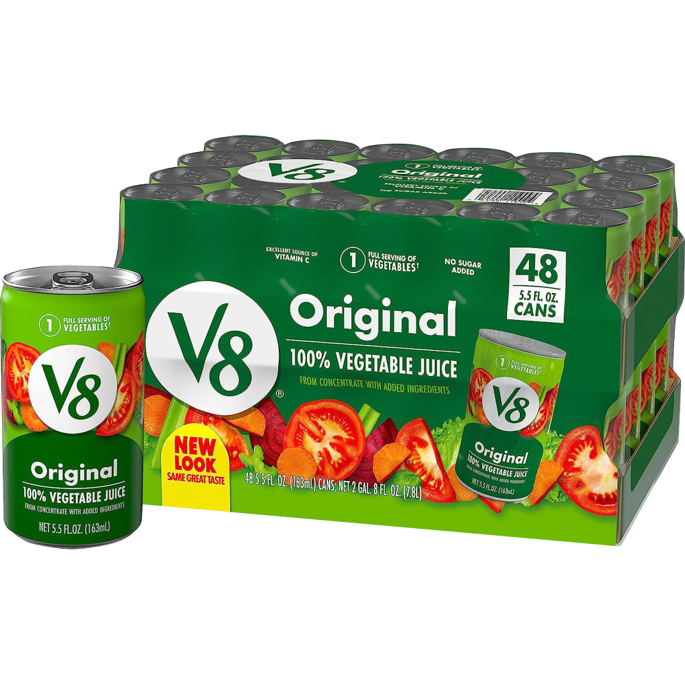 V8 Original Vegetable Juice, 5.5 Fl Oz, Carton