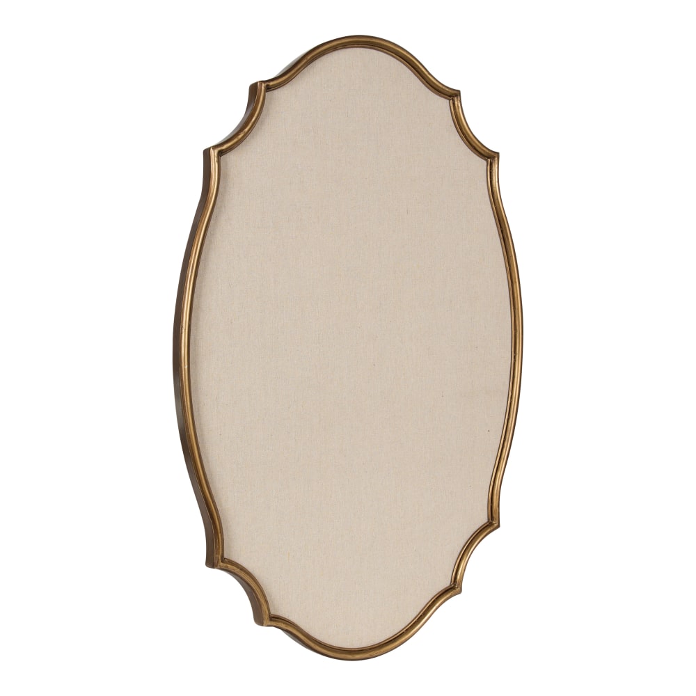 Kate and Laurel Leanna Non-Magnetic Framed Pinboard, Fabric,