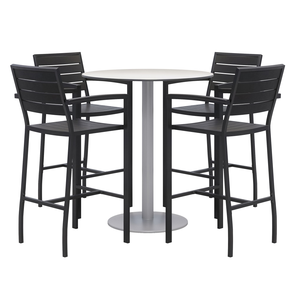 KFI Studios Eveleen 5-Piece Outdoor Patio Set, 45-5/8”H