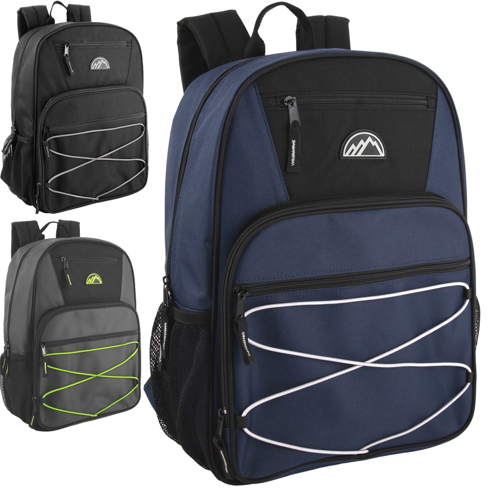 Mountain Edge Multi-Pocket Bungee Cord Sport Backpacks,