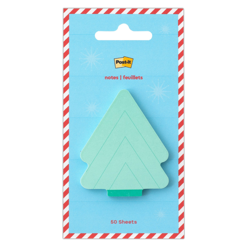 Post-it® Jingle Sticky Notes, Tree Design, 2" x