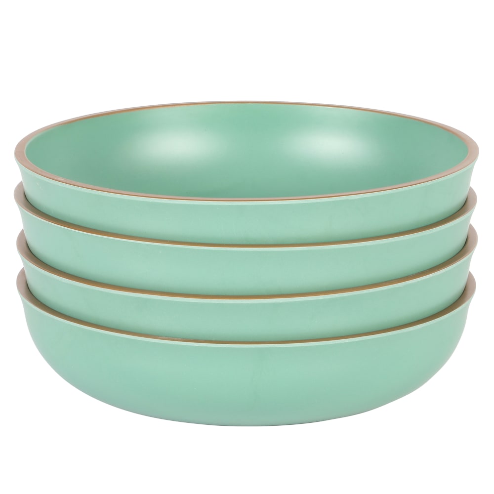 Gibson Home Rockabye 4-Piece Melamine Dinner Bowl Set,