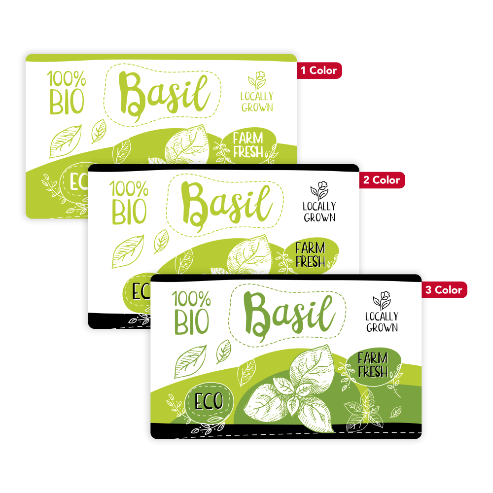 Custom 1, 2 Or 3 Color Printed Labels/Stickers,