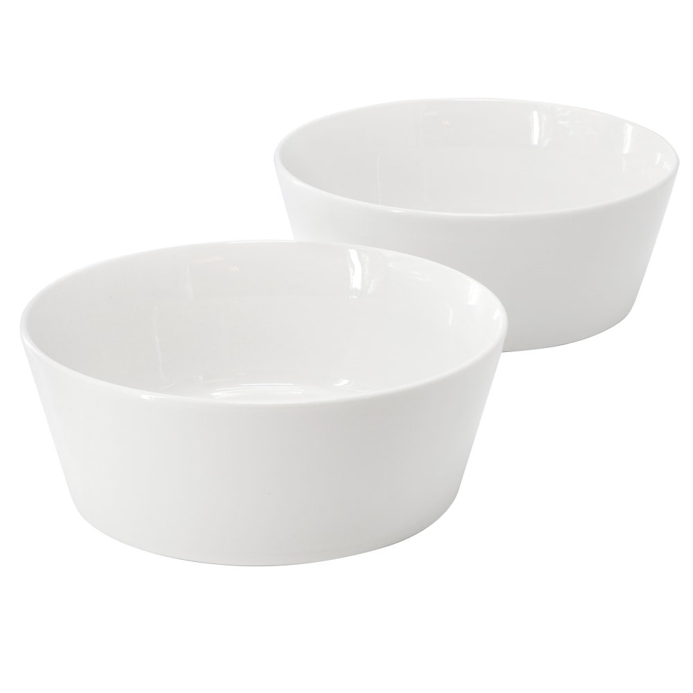 Gibson Home 2-Piece Round Fine Ceramic Side Bowl