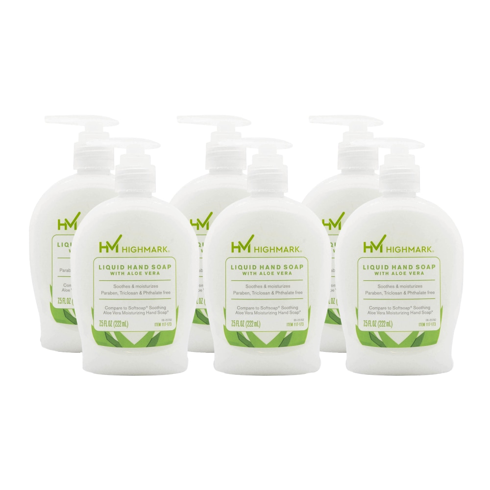 Highmark® Aloe Liquid Hand Soap, Floral Scent, 7.5