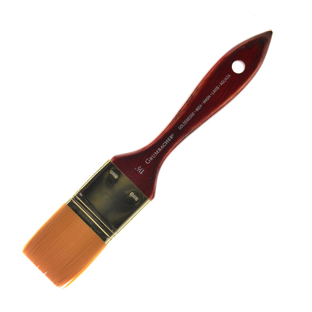 Grumbacher Goldenedge Watercolor Paint Brush, 1 1/2", Wash,
