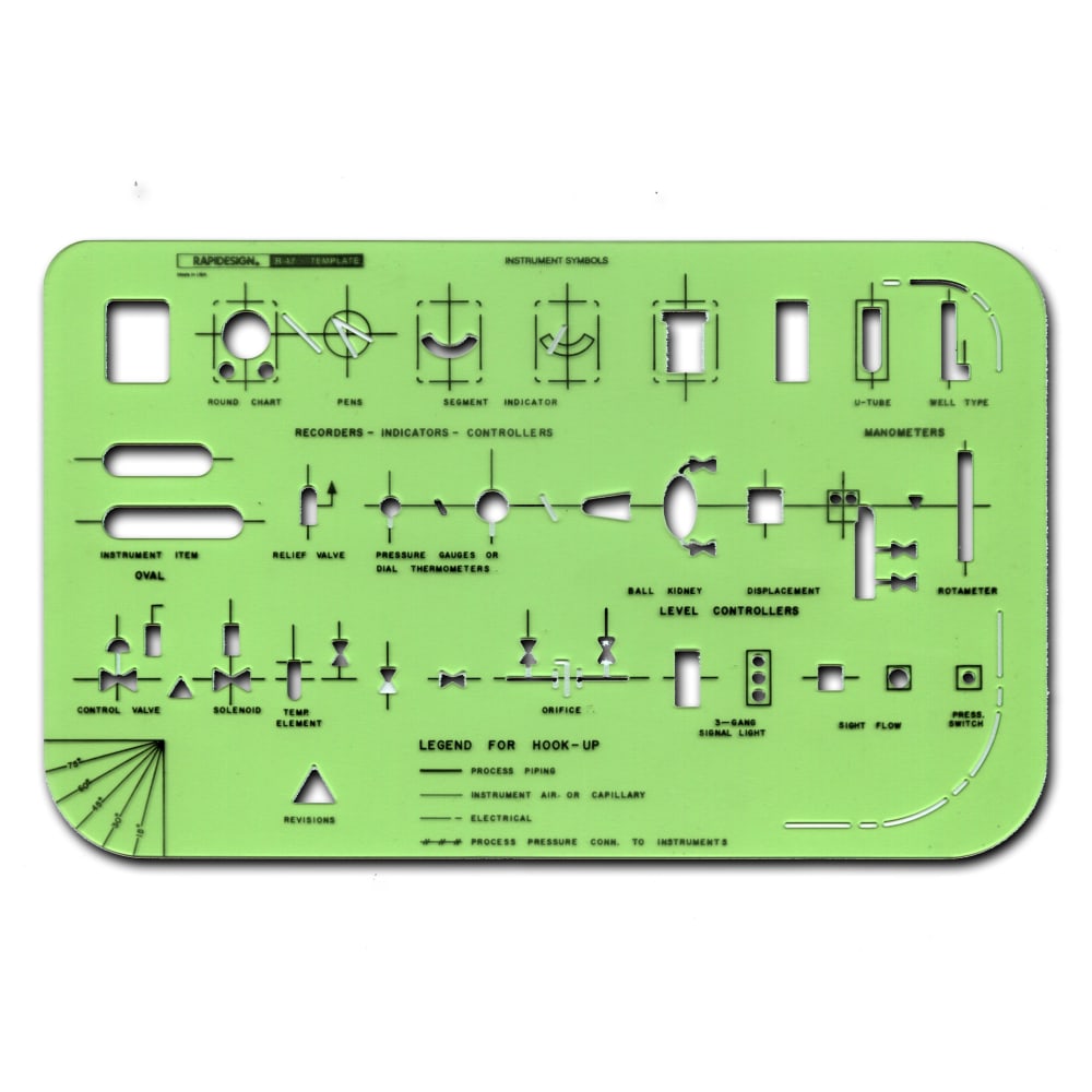 Rapidesign Technical And Scientific Drafting Templates, R-47,