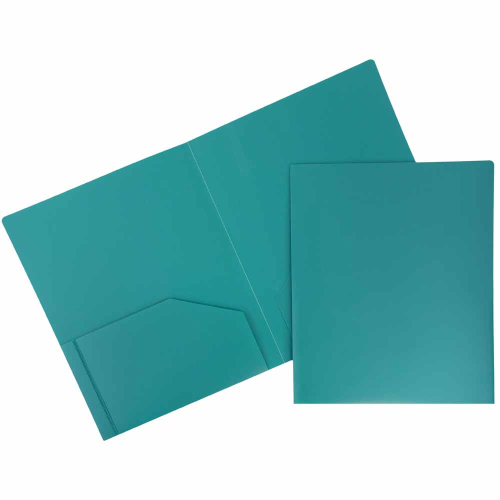 JAM Paper® Heavy-Duty 2-Pocket Plastic Presentation Folders,
