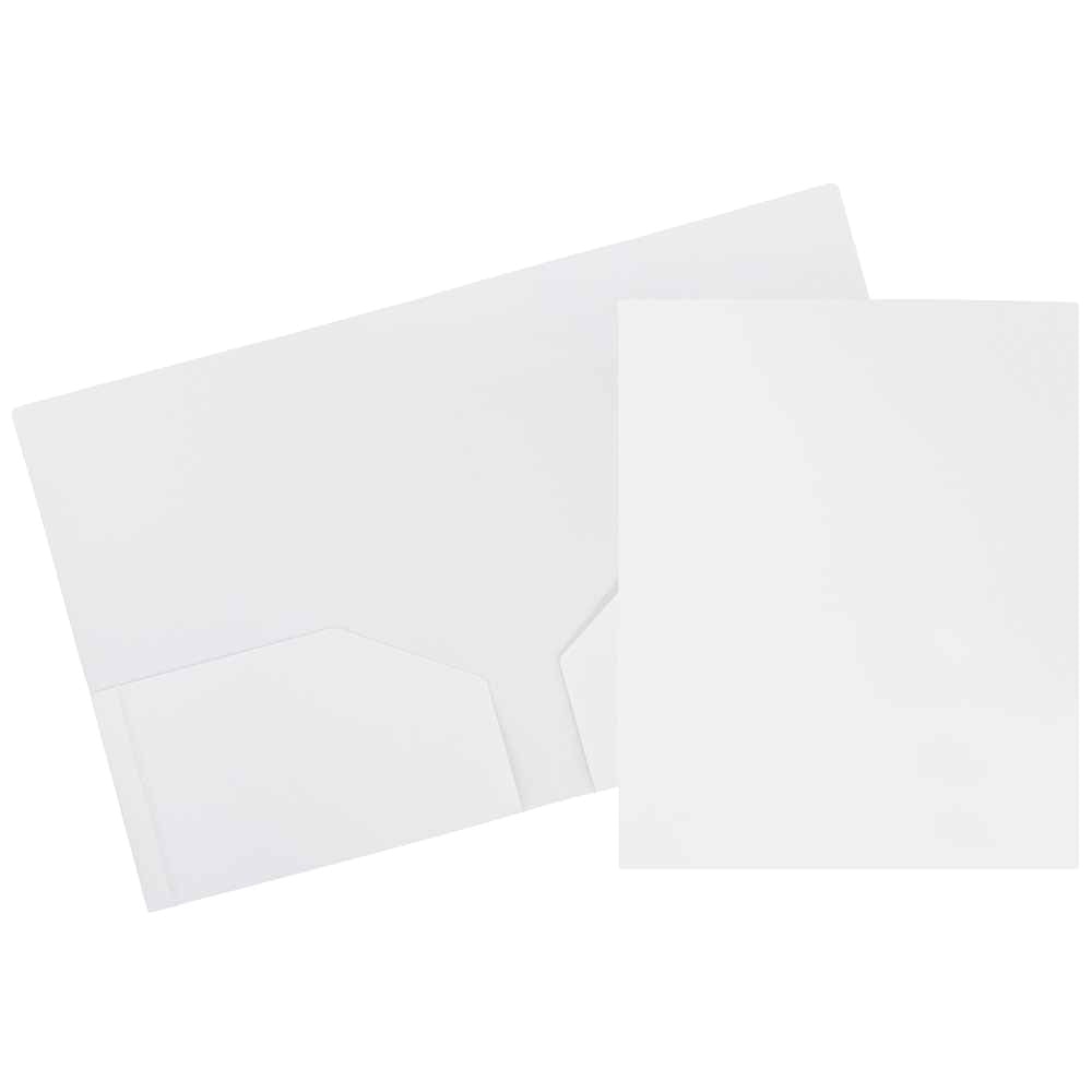 JAM Paper® Heavy-Duty 2-Pocket Plastic Presentation Folders,