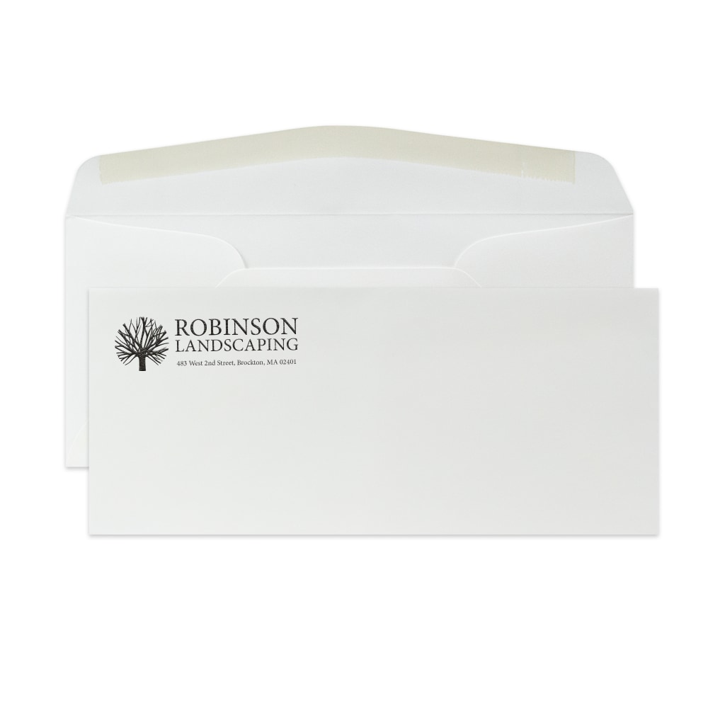 Gummed Seal, Stationery Envelopes, 4-1/8" x 9-1/2",