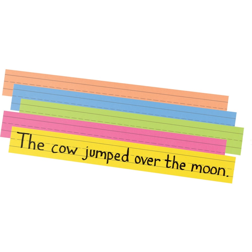Pacon® Peacock® Super-Bright Sentence Strips, Assorted Colors,