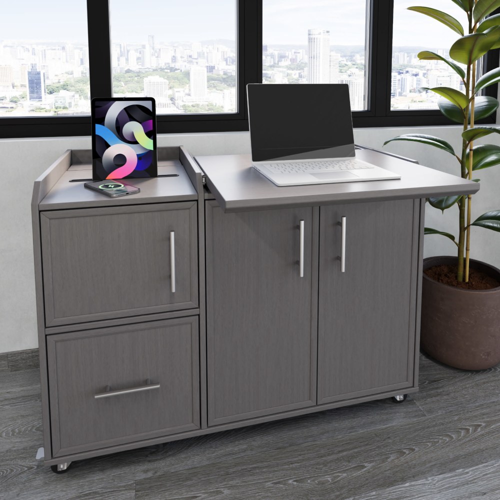 Realspace® 40”W Multifunction Mobile File Cabinet Printer Stand
