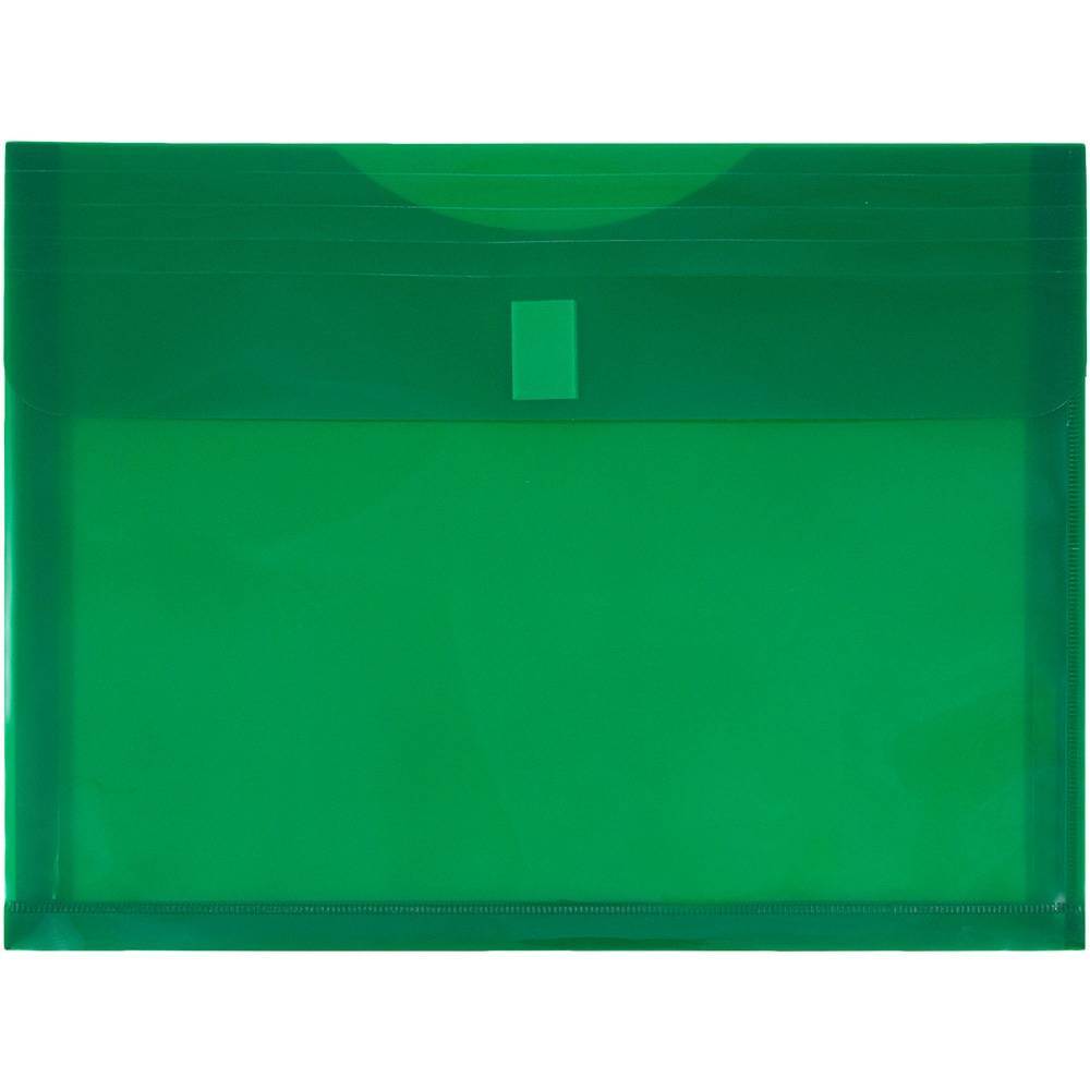 JAM Paper® Plastic Booklet Expansion Envelopes, Letter-Size, 9