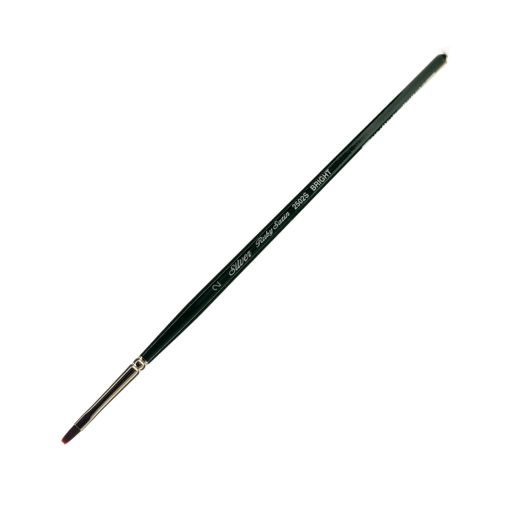 Silver Brush Ruby Satin Series Short-Handle Paint Brush