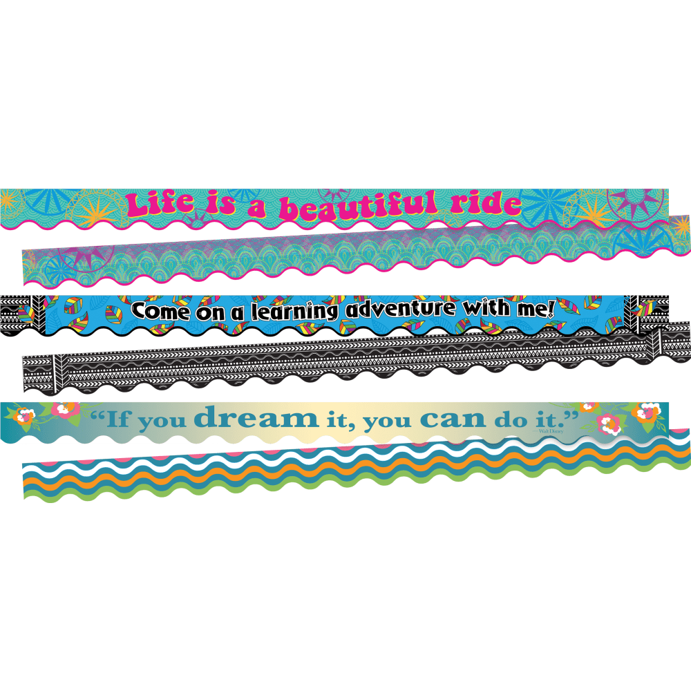 Barker Creek Double-Sided Scalloped Borders, Life Quotes,