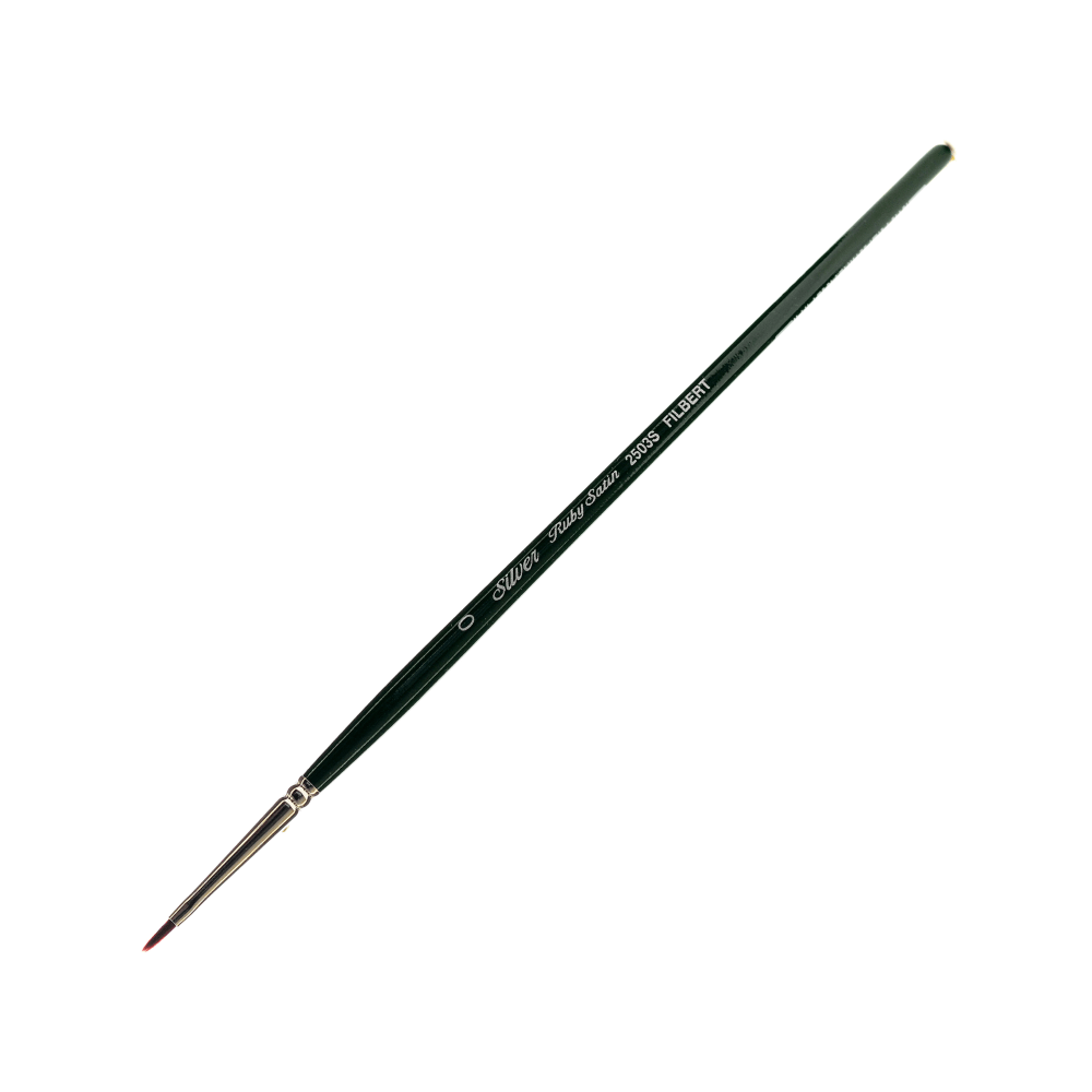 Silver Brush Ruby Satin Series Short-Handle Paint Brush
