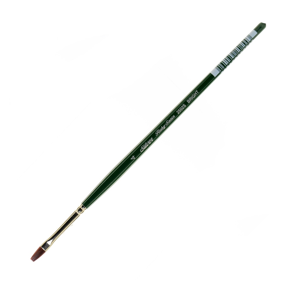 Silver Brush Ruby Satin Series Short-Handle Paint Brush