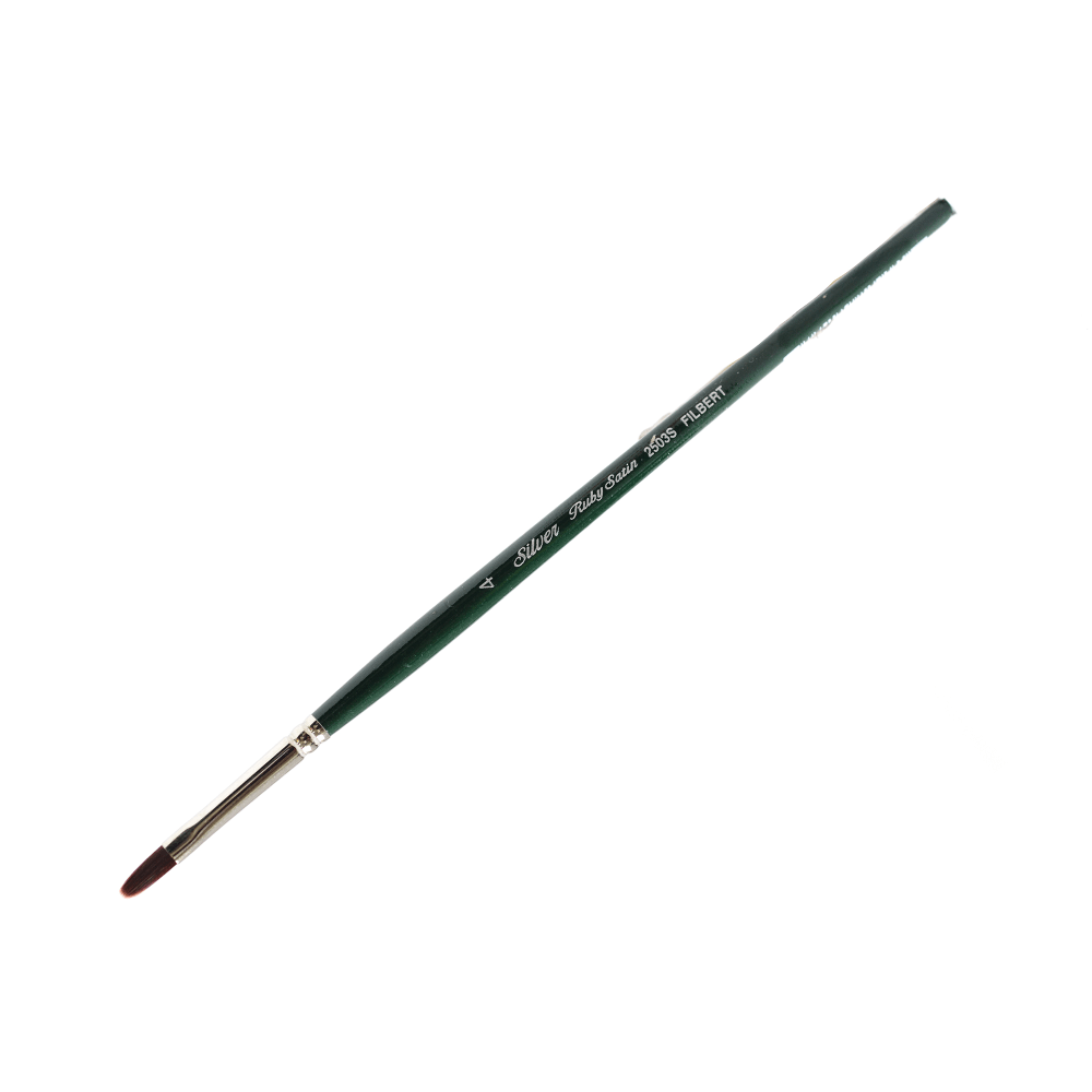 Silver Brush Ruby Satin Series Short-Handle Paint Brush