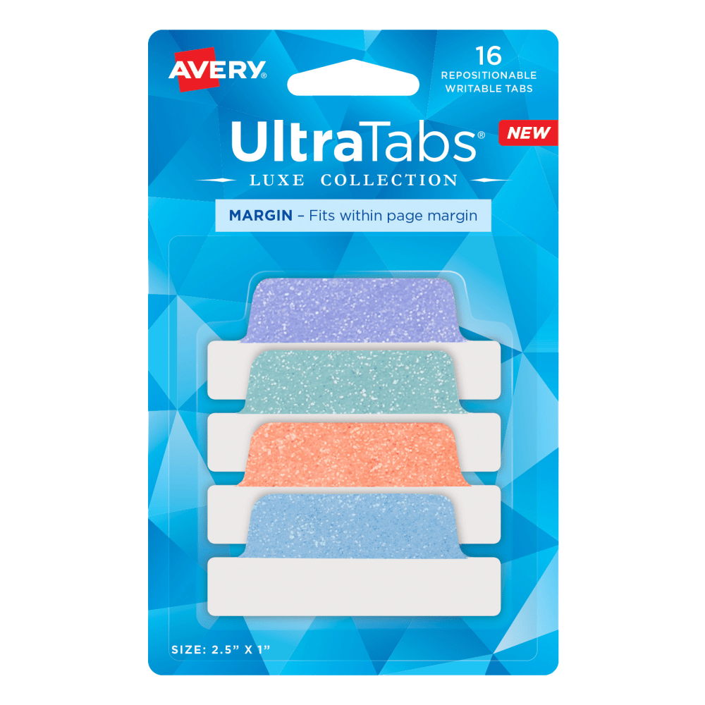 Avery® Luxe Collection™ Ultra Tabs®, 2-1/2" x 1",