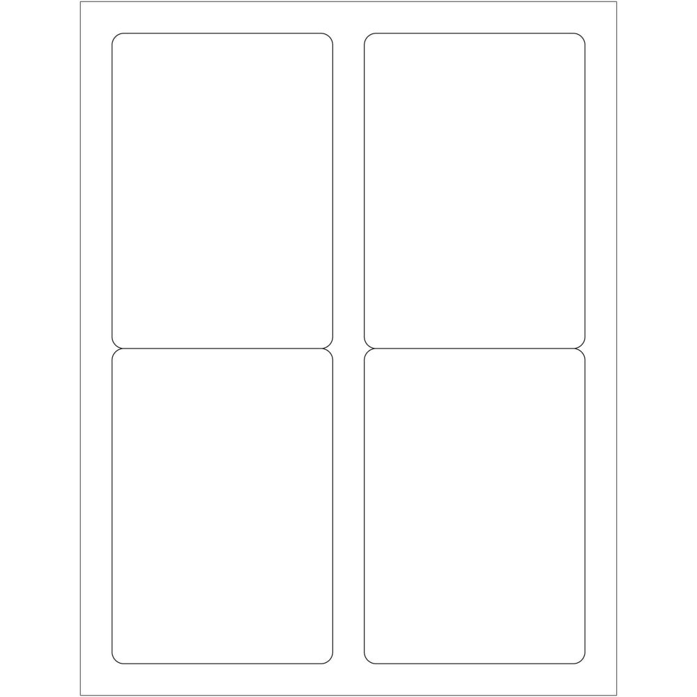Tape Logic® Inkjet/Laser Labels, LL119MC, Rectangle, 3 1/2"