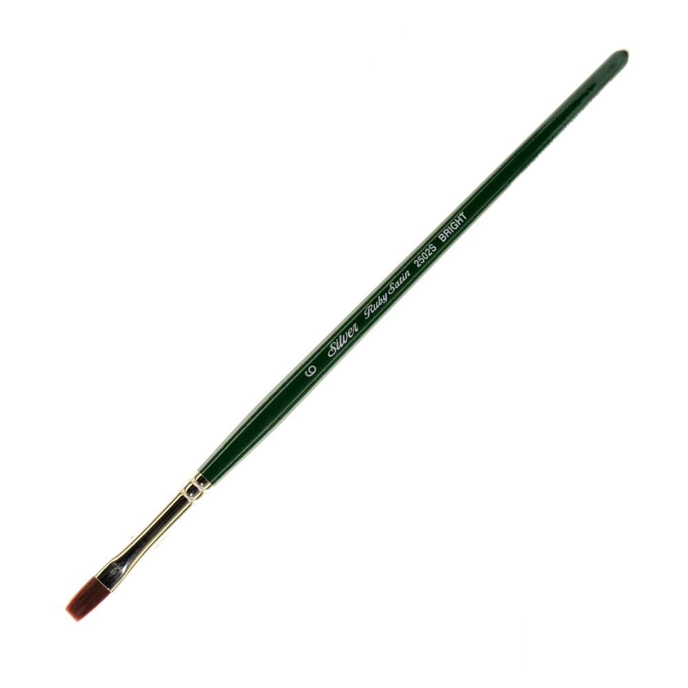Silver Brush Ruby Satin Series Short-Handle Paint Brush