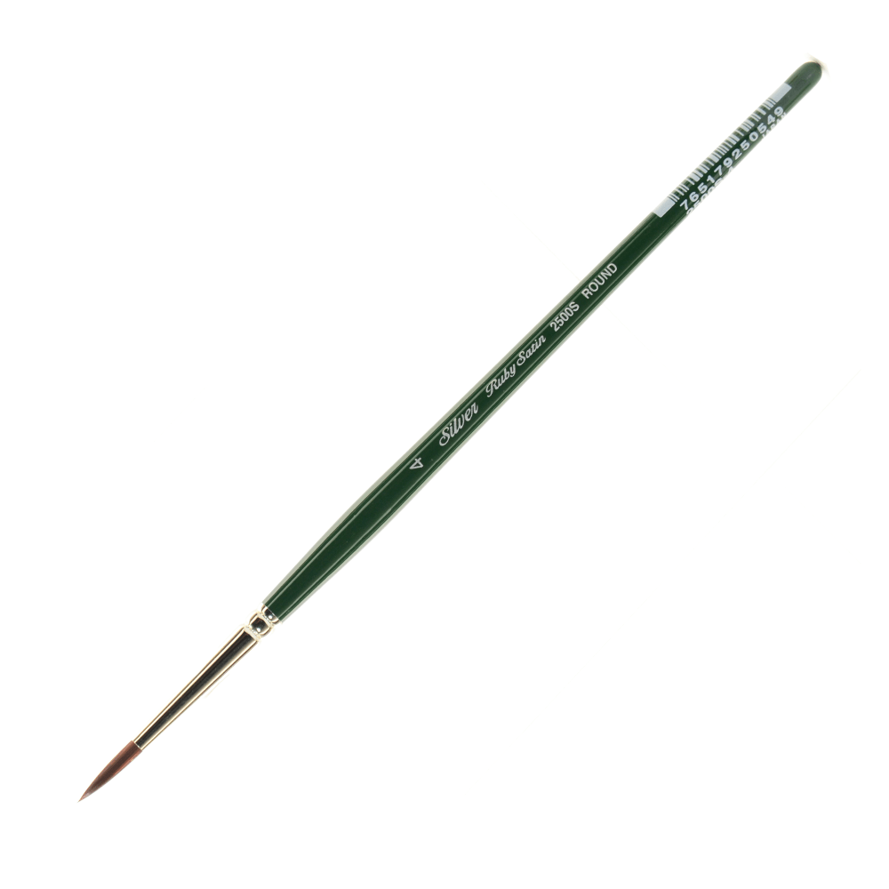 Silver Brush Ruby Satin Series Short-Handle Paint Brush