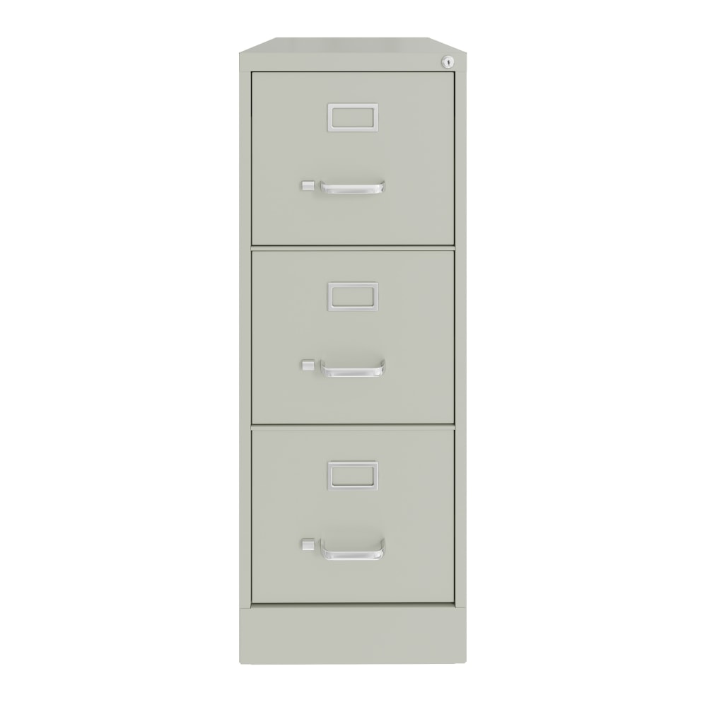 Hirsh Commercial 22"D Vertical 3-Drawer File Cabinet, Light