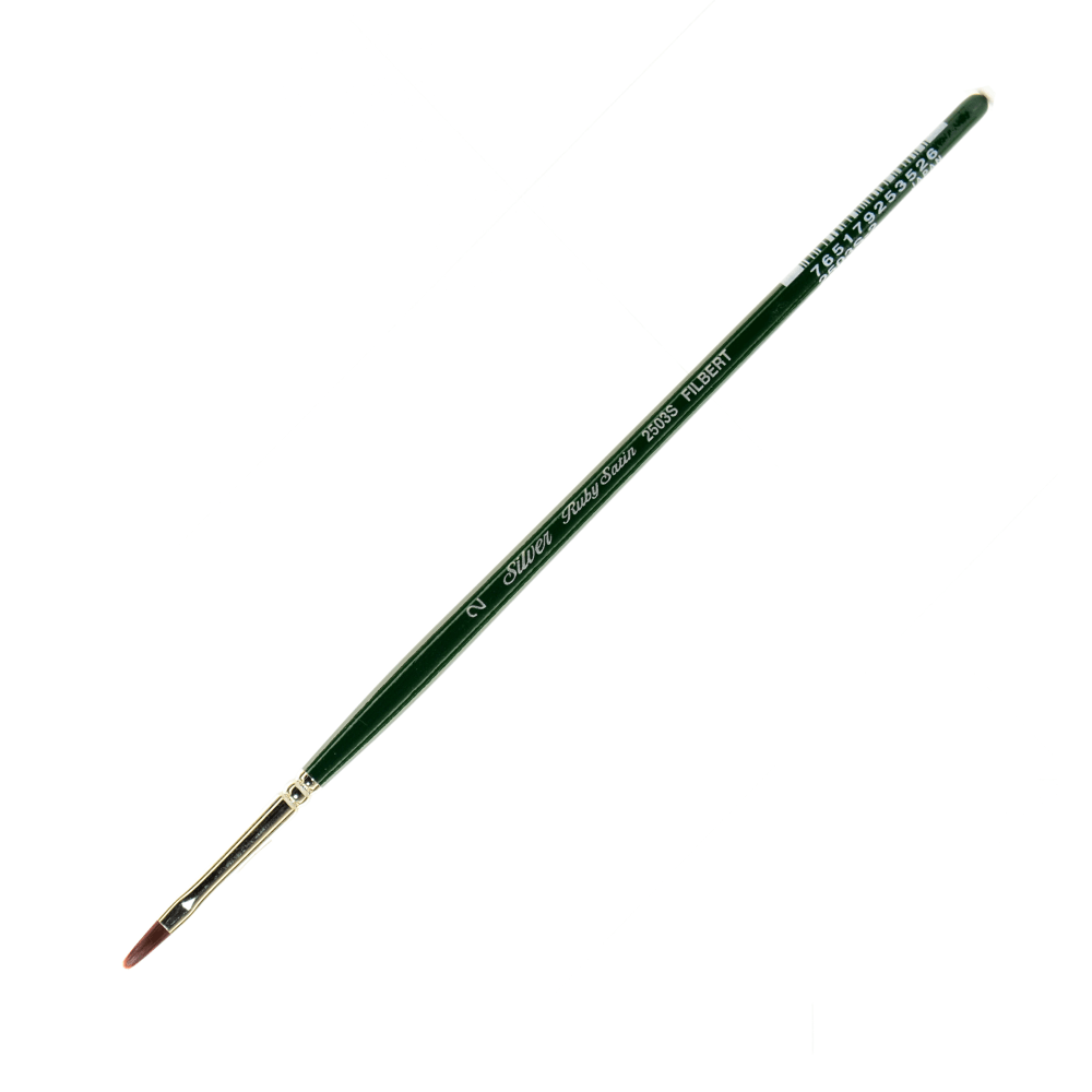 Silver Brush Ruby Satin Series Short-Handle Paint Brush
