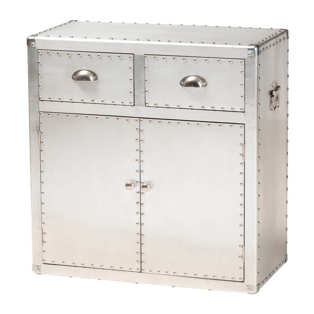 Baxton Studio 28"W French Industrial Accent Storage Cabinet