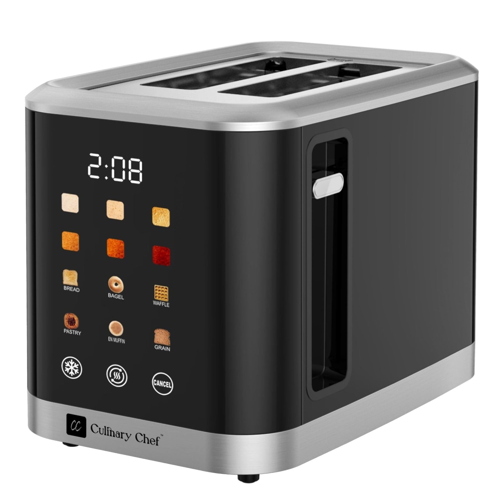Culinary Chef 2-Slice Touch-Screen Toaster with 6 Shade