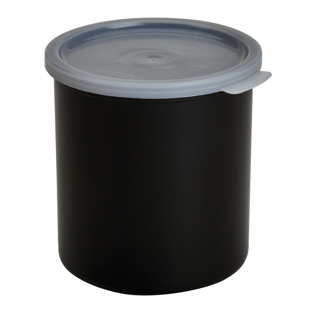 Cambro Deli Crocks, 2.7 Qt, Black, Pack Of