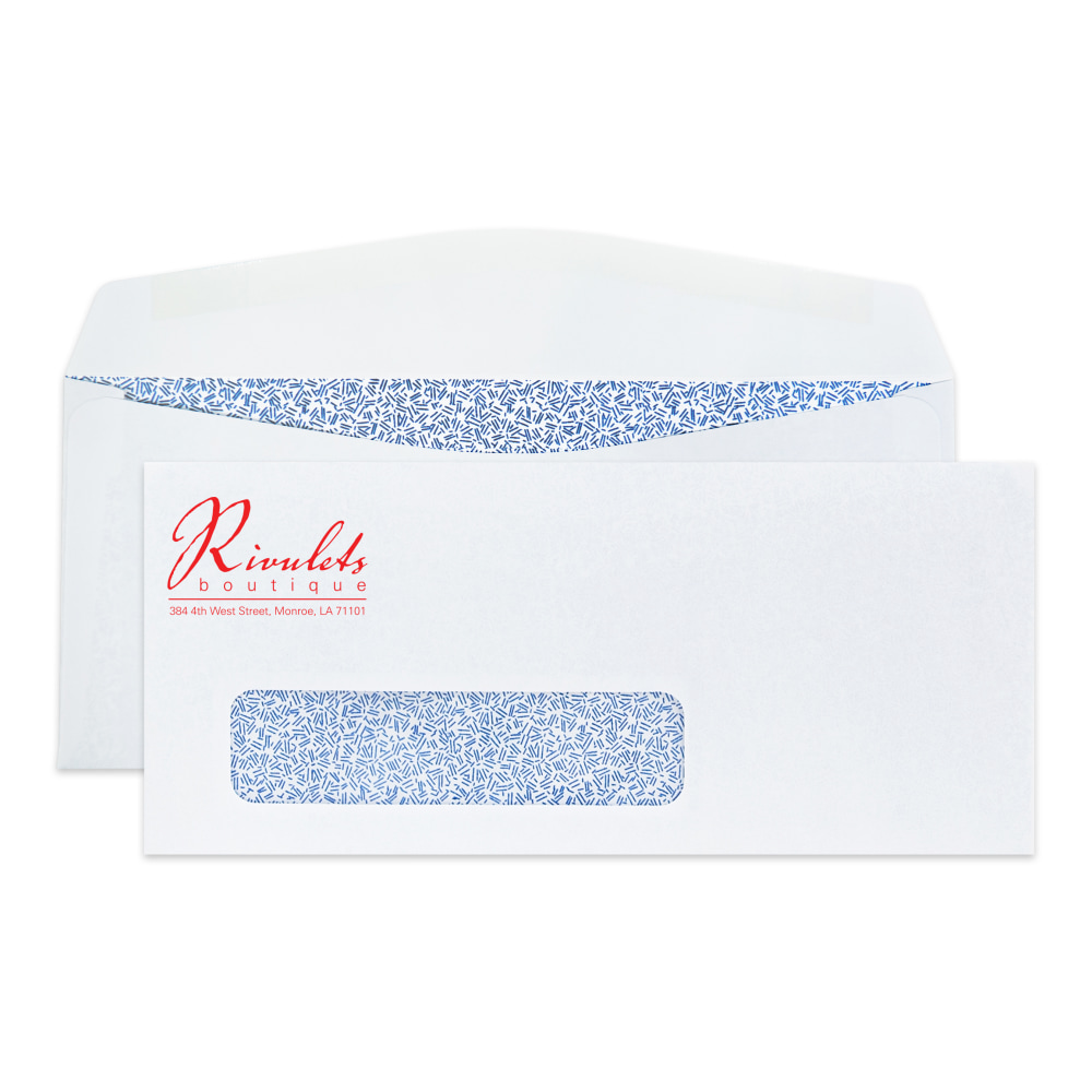 Gummed Seal, Single Window Security Business Envelopes,